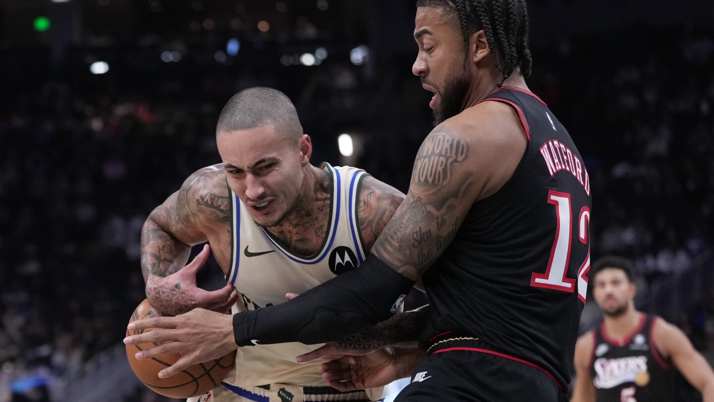 Maxey scores career-high 54, 76ers outlast Bucks 123-114 in overtime