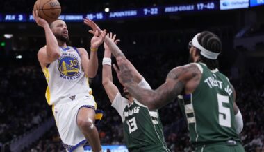 Rollins helps Bucks beat Warriors 120-110 without Antetokounmpo
