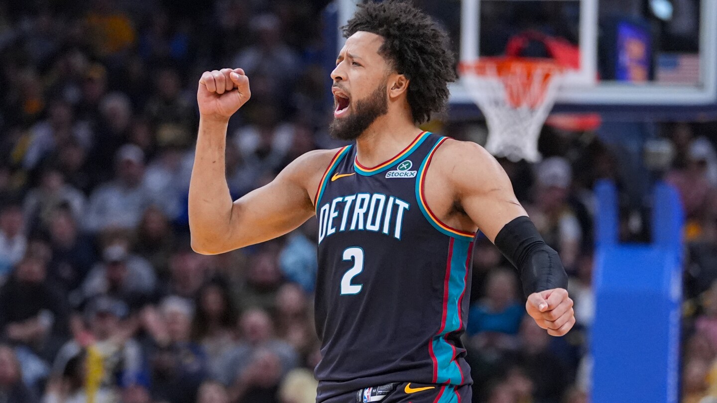 Pistons win 13th straight to tie franchise record, beating the Pacers 122-117