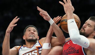 Clippers, playing without Kawhi Leonard and James Harden, are no match for the Suns