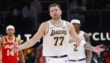 Injuries catch up to Lakers as winning streak ends in loss to Hawks