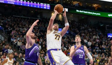 Luka Doncic helps Lakers hold off Jazz for fourth win in a row