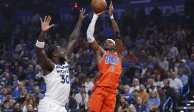 Gilgeous-Alexander drops 40, Thunder top Wolves to win 10th straight - InForum