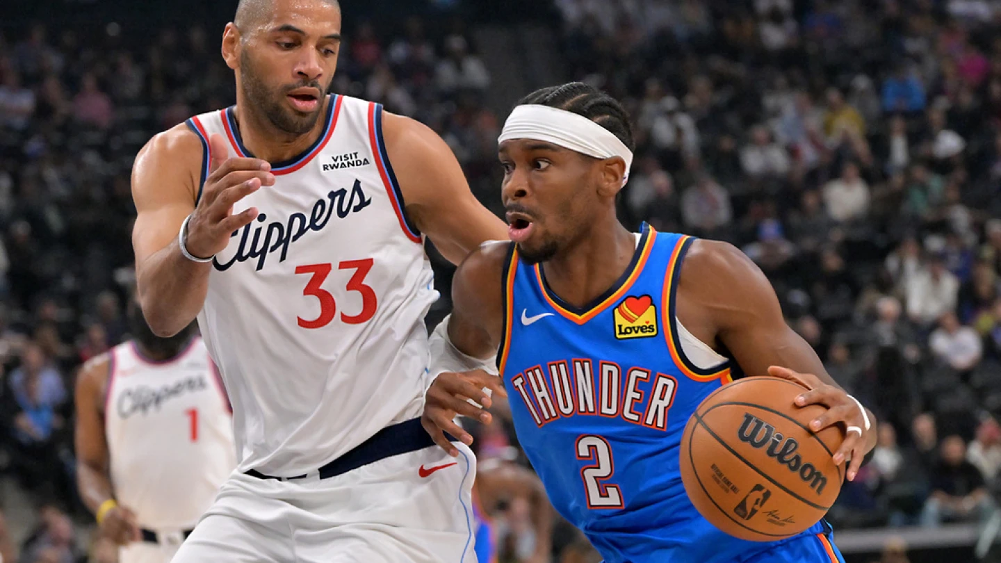 Thunder extend winning streak to 8 with 126-107 win over Clippers