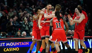 Watch Nikola Vucevic's game-winning 3-pointer lift Bulls past Trail Blazers
