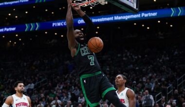 Celtics snap Pistons' win streak at 13 behind 33 points from Jaylen Brown