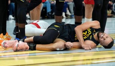 Warriors star Stephen Curry will be sidelined at least a week after injuring quad