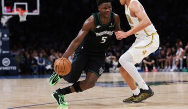 Edwards caps 39-point performance with unlikely 3 as Timberwolves hold off Celtics 119-115