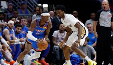 Holmgren scores 26 as the Thunder roll to a 126-109 win over the reeling Pelicans