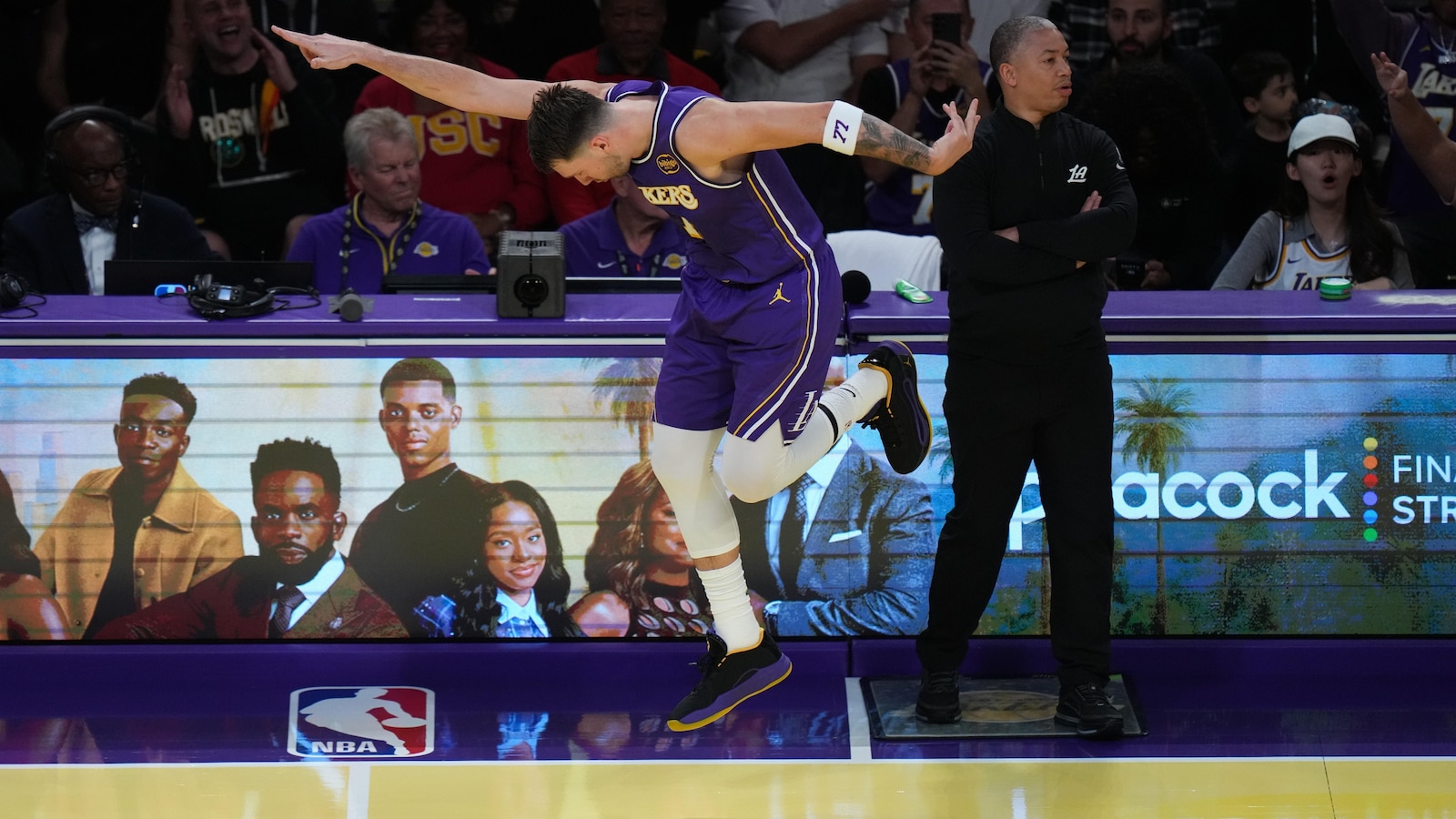 Luka, LeBron lead Lakers past Clippers 135-118 for 5th straight win, clinching their NBA Cup group