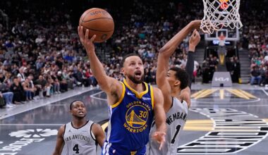 Curry scores season-high 49 points as Warriors beat Wembanyama, Spurs 109-108 in NBA Cup