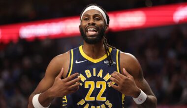 Indiana Pacers center Isaiah Jackson (22) during a game against the Dallas Mavericks.