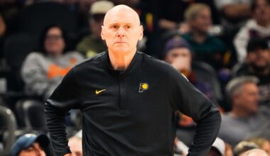 Indiana Pacers head coach Rick Carlisle during the first half of the game at Mortgage Matchup Center.