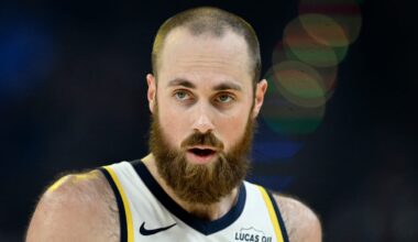 Indiana Pacers center Jay Huff (32) during a game against the Golden State Warriors.