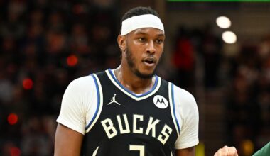 Milwaukee Bucks center Myles Turner (3) during a game against the Cleveland Cavaliers.