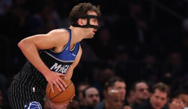Franz Wagner appeared to suffer a major injury in the first quarter of the Orlando Magic's loss to the New York Knicks.