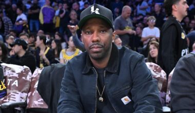 Celebrities At The Los Angeles Lakers Game