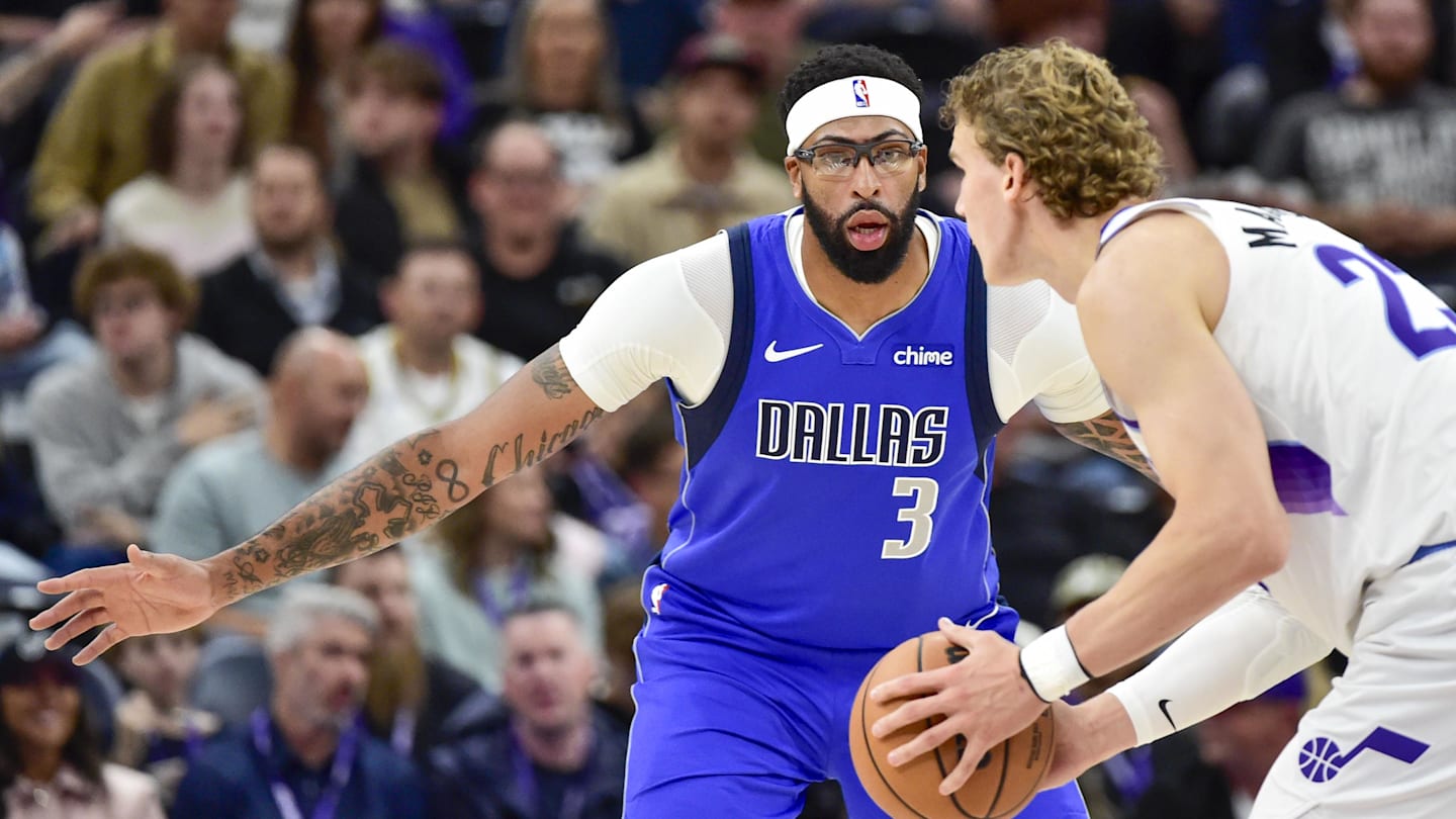 Utah Jazz Learn Anthony Davis' Official Status for Mavericks Game