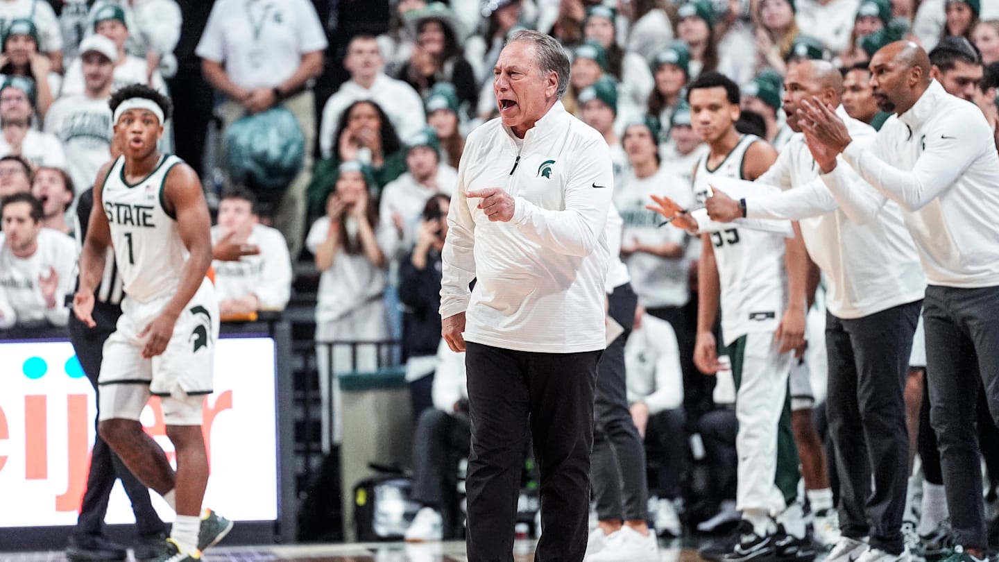 Michigan State head coach Tom Izzo
