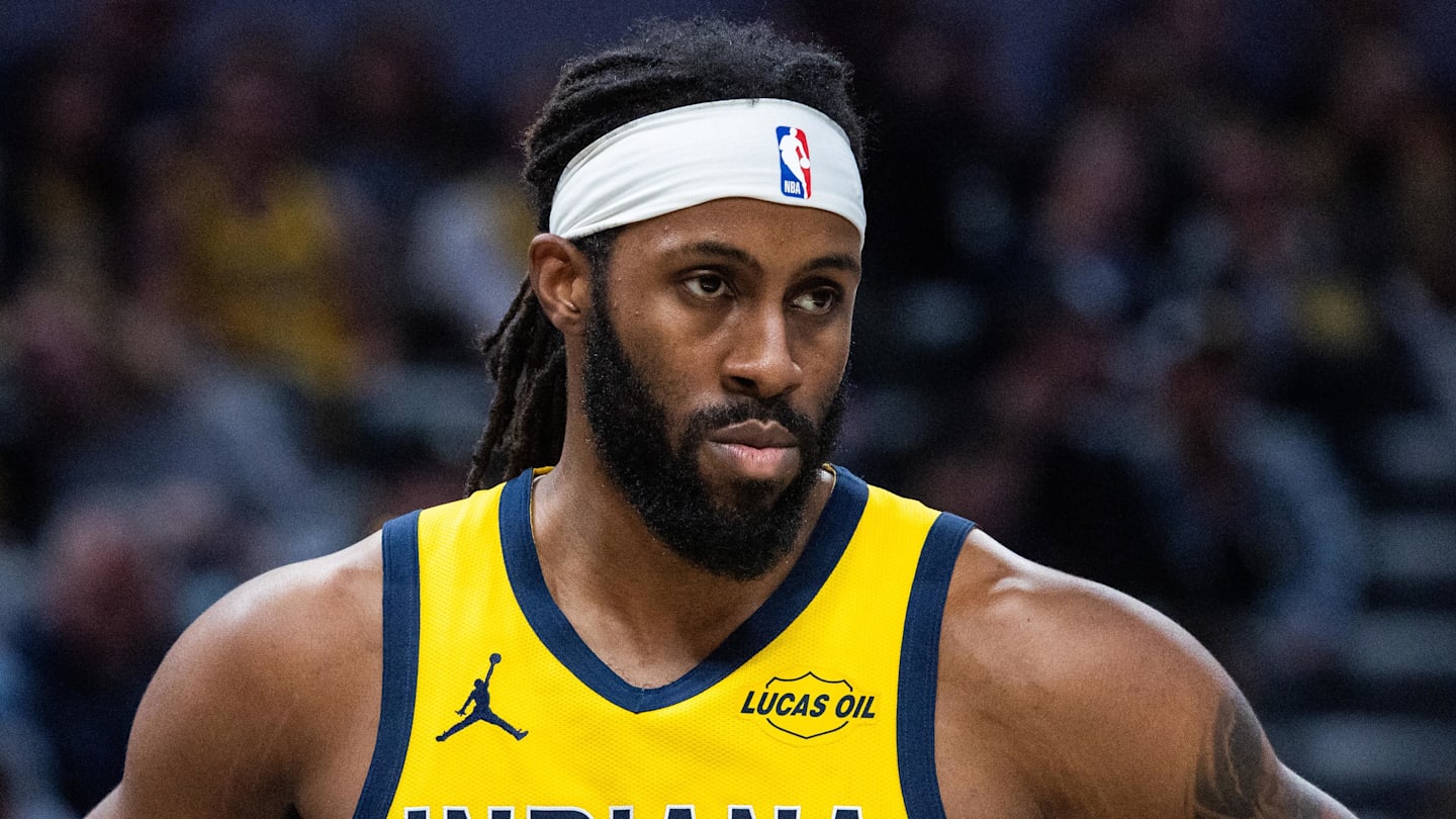 Indiana Pacers center Isaiah Jackson (22) in the first half against the Atlanta Hawks at Gainbridge Fieldhouse.