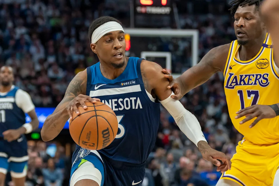 Timberwolves forward Jaden McDaniels© Jesse Johnson-Imagn Images