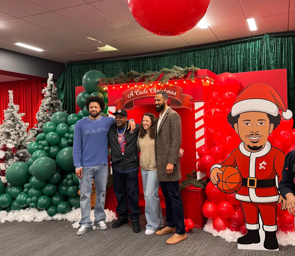 Cade Cunningham hosted a holiday giveback event called “A Cade Christmas” on Sunday, Dec. 7. He, his family and Pistons personnel gave away new bikes, grocery and gas giftcards and a catered holiday meal to metro Detroit youth and their families.