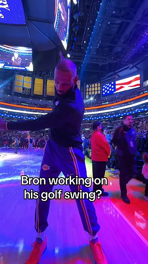 The incident occurred prior to tip-off at the Lakers' Christmas Day game