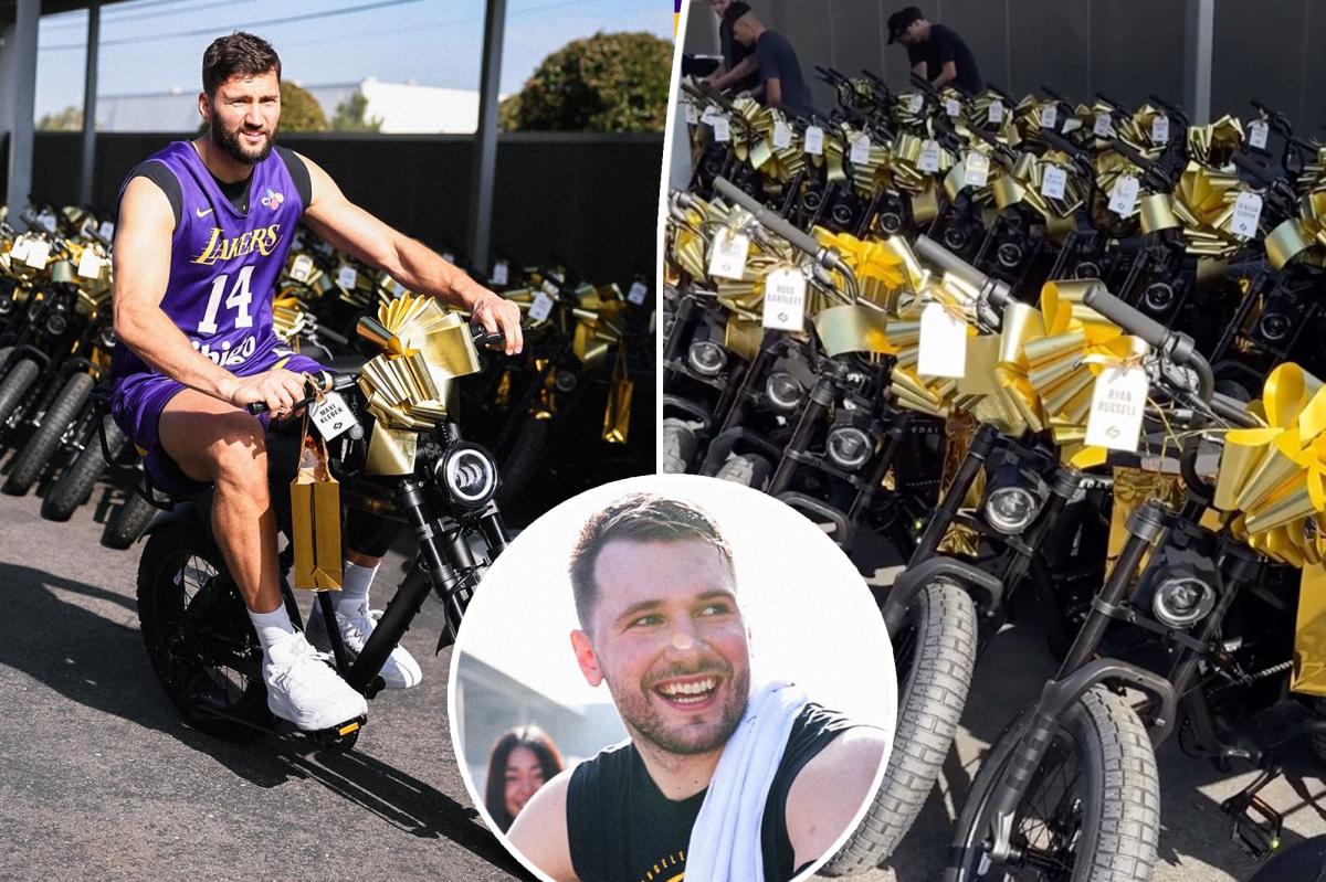 Luka Doncic gifts Lakers players, staff $3,000 e-bikes