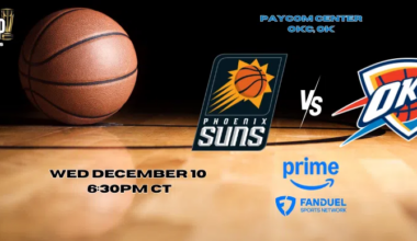 Emirates NBA Cup Quarterfinals: Phoenix Suns vs. OKC Thunder WED 12/10/25