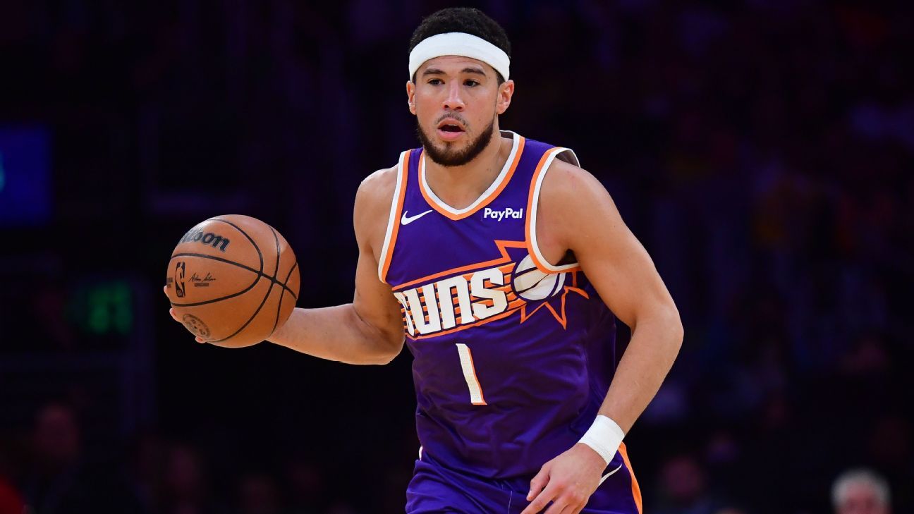 Suns' Devin Booker exits vs. Lakers with right groin injury
