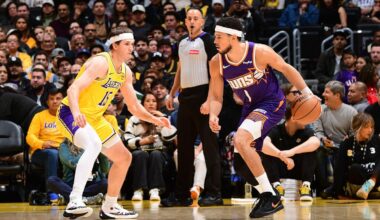 Devin Booker leaves Suns-Lakers game with right groin injury