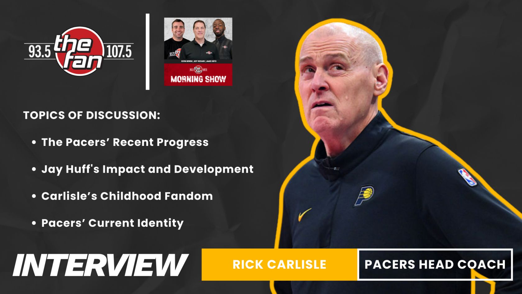 Rick Carlisle Talks Pacers' Progress, His Childhood Fandom, And...