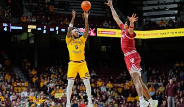 Minnesota upsets No. 22 Indiana 73-64 in Big Ten debut for Medved as DeVries suffers first loss