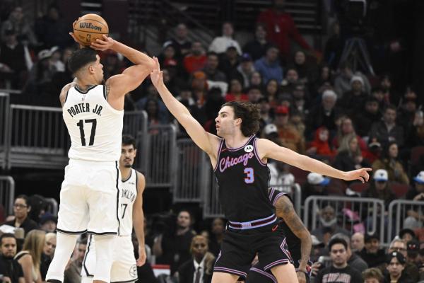 Nets blister Bulls from long range to post first 2-game win streak