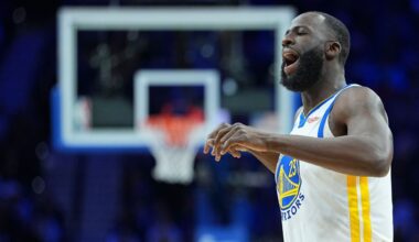 Draymond Green (foot) exits Warriors-Sixers in 2nd quarter