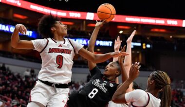 No. 3 South Carolina women outlast No. 22 Louisville 79-77 in ACC/SEC Challenge