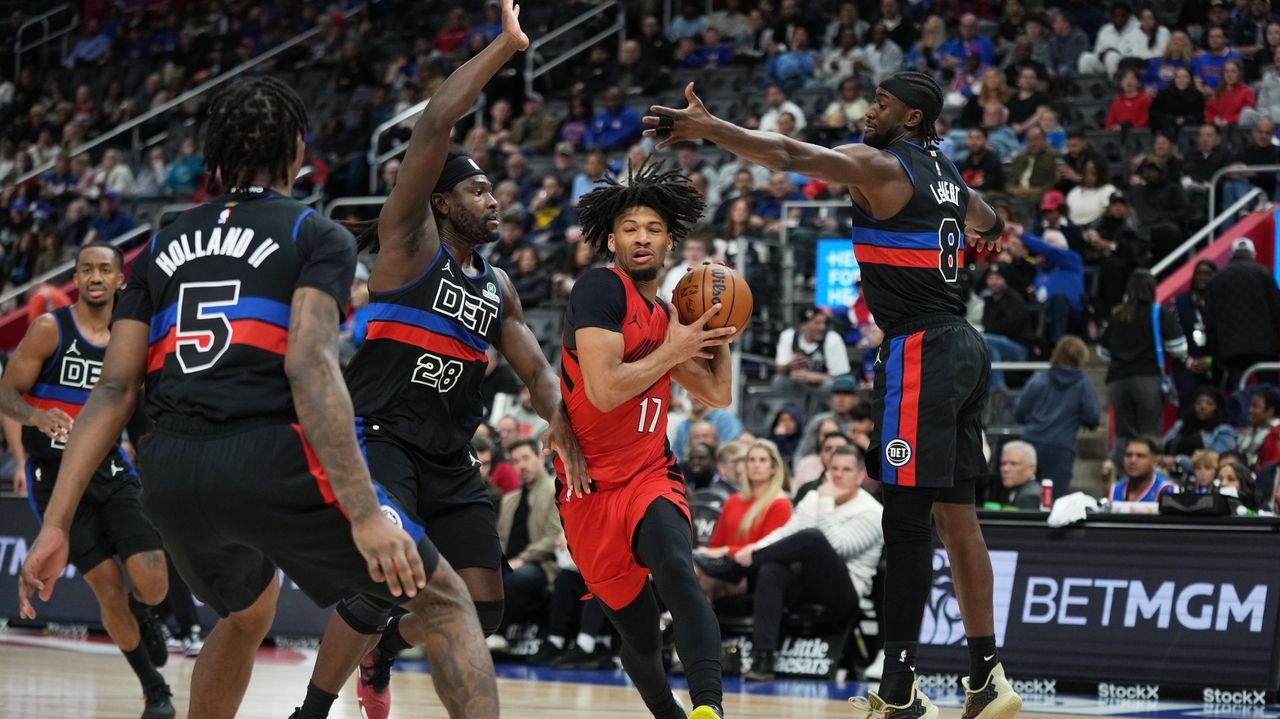 Cade Cunningham has 29 points and 9 assists in Pistons' 122-116 win over Trail Blazers