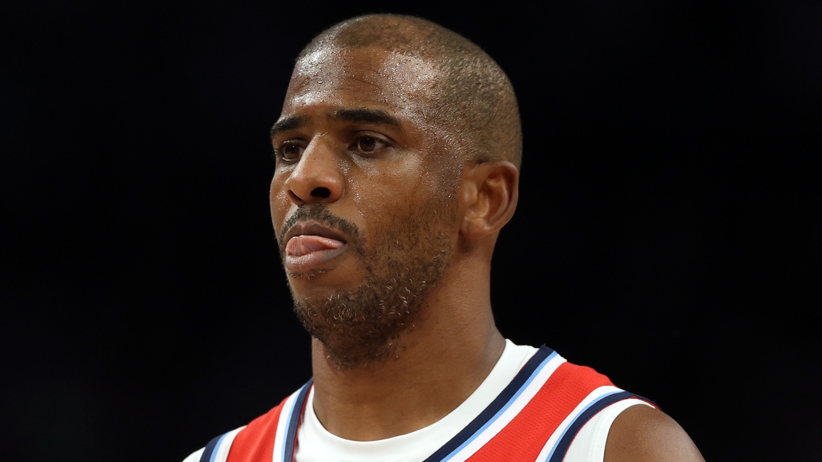 Chris Paul looking on