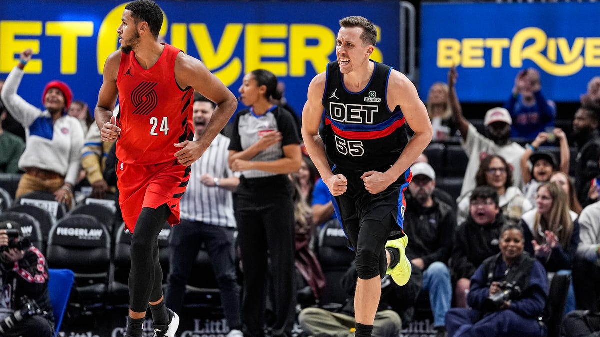 Detroit Pistons rally again to beat Portland Trail Blazers