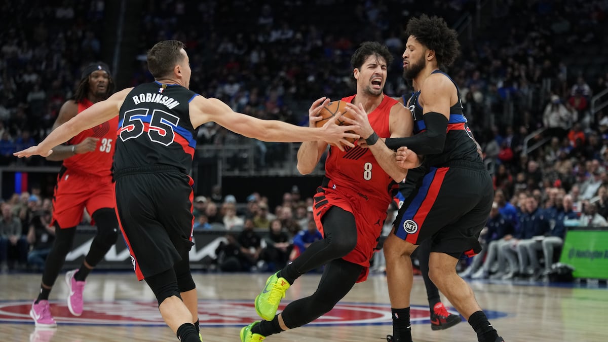 Cade Cunningham has 29 points and 9 assists in Pistons’ 122-116 win over Trail Blazers