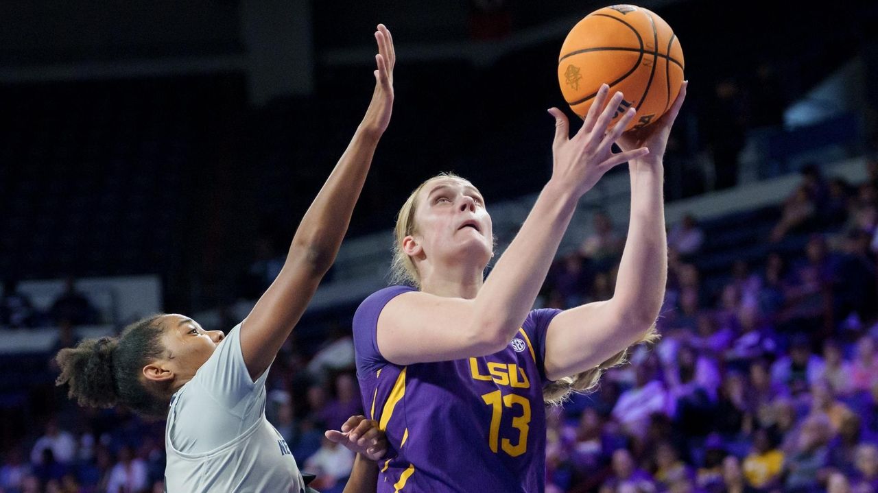 Kate Koval has career-high 22 points in No. 5 LSU's 126-62 romp over winless UNO