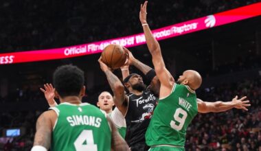 Brown scores 30 as Celtics blow 23-point lead, hold on to beat Raptors 121-113