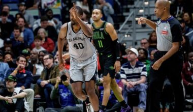 Spurs spoil Queen's first triple-double and hold on to beat the Pelicans 135-132