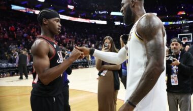 76ers Rookie VJ Edgecombe Was Excited To Exchange Jerseys With LeBron James