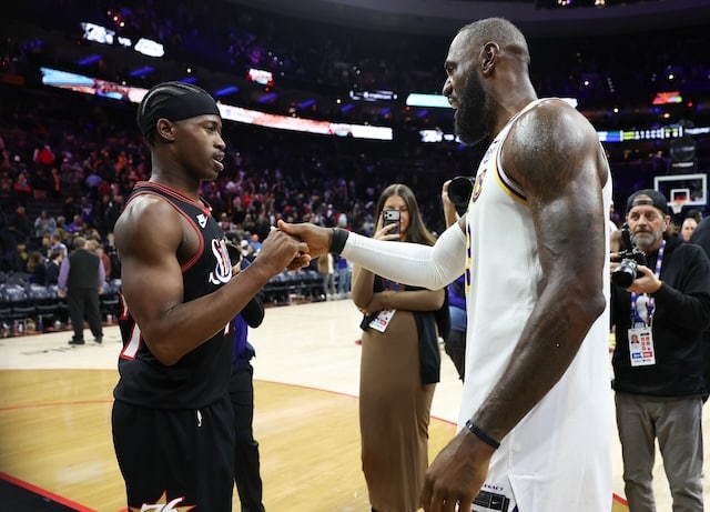 76ers Rookie VJ Edgecombe Was Excited To Exchange Jerseys With LeBron James