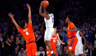 Wright hits winning 3 at buzzer and Dybantsa scores 28 as No. 10 BYU rallies past Clemson 67-64
