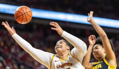 Audi Crooks scores 30 points, No. 10 Iowa State holds off No. 11 Iowa for 74-69 victory