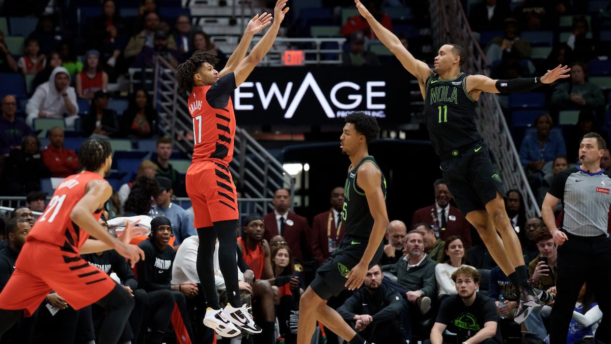 Shaedon Sharpe leads short-handed Blazers with 21 points but it isn’t enough as Pelicans win143-120