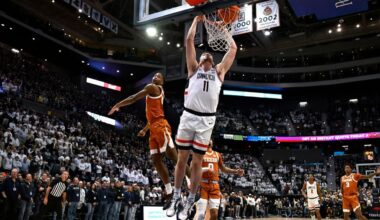Karaban and Reed lift No. 5 UConn to 71-63 win over Texas in Huskies' final nonconference game