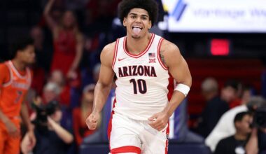 AP men’s basketball Top 25: Arizona becomes season’s third No. 1; Kentucky falls out of poll